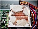 verschmutzter CPU-Kühlkörper