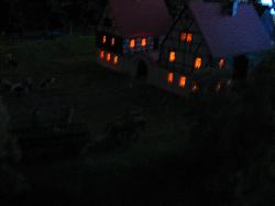 Bauernhof bei Nacht